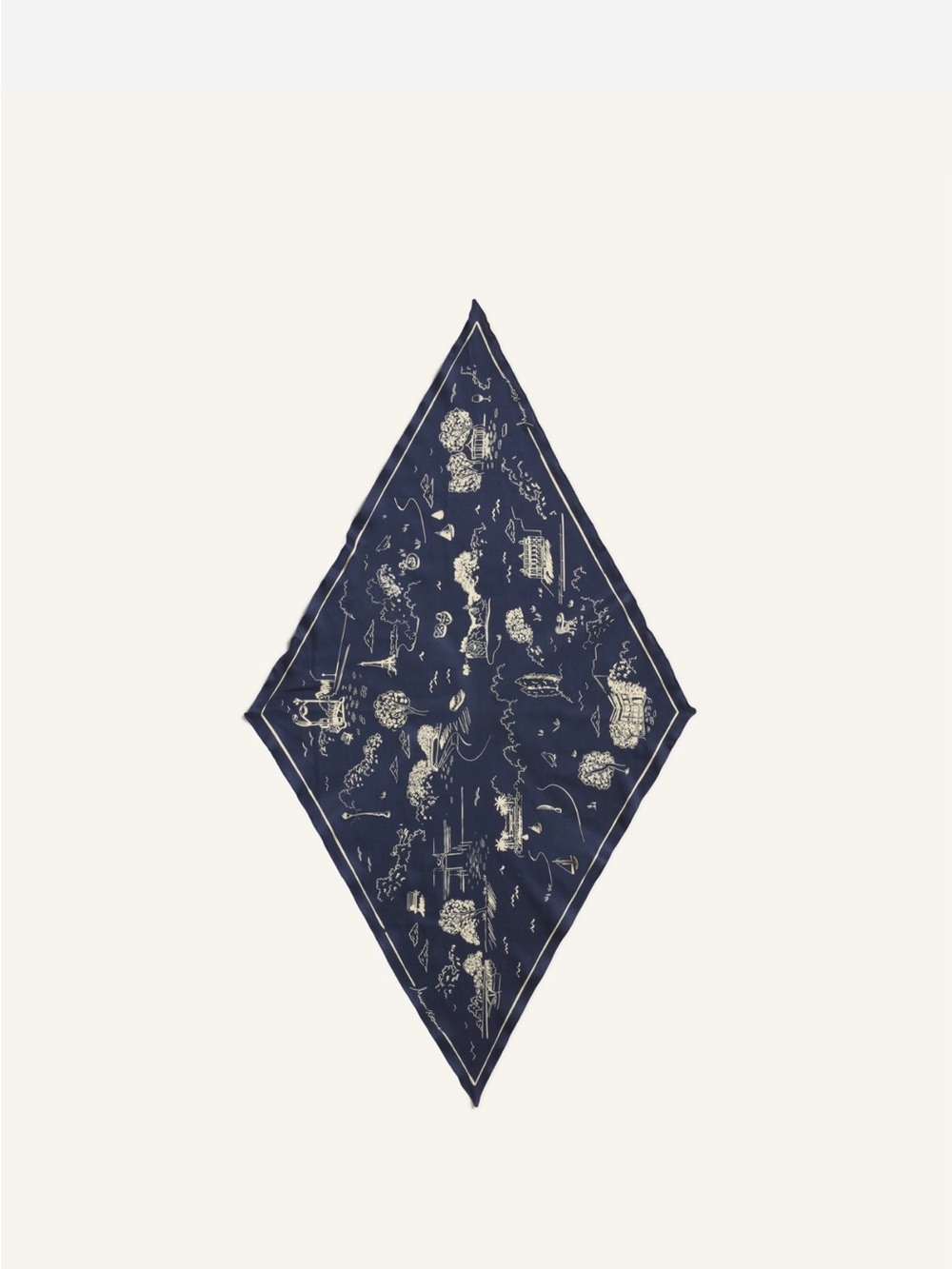 Maison Kitsuné - PARISIAN MAP SCARF - New